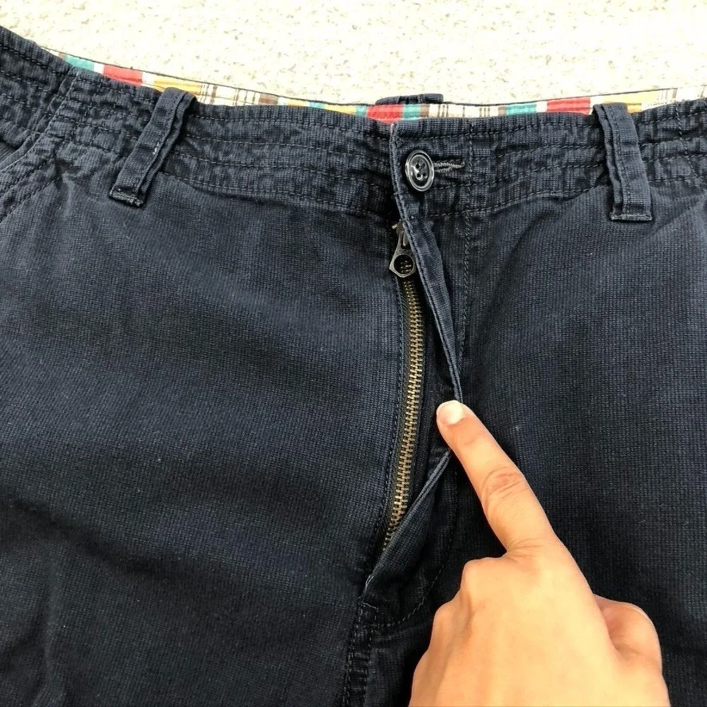 Lucky Brand Shorts Mens 38 Blue Utility Basic Classic Dark Academia Normcore